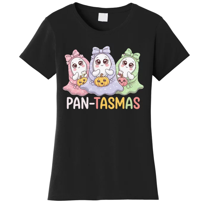 Pantasmas Ghost Spooky Conchas Funny Mexican Pun Women's T-Shirt