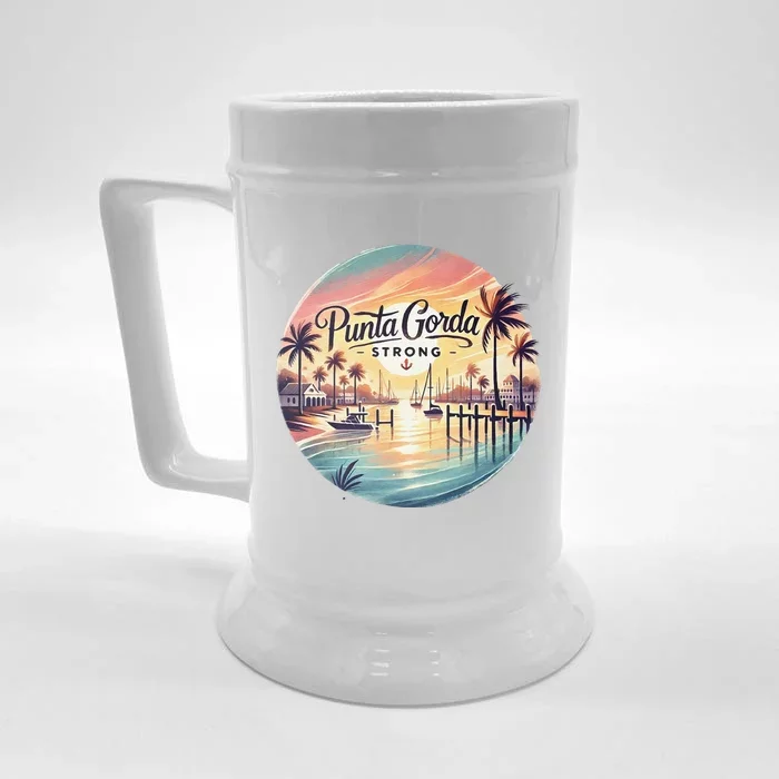 Punta Gorda Strong Milton Relief Front & Back Beer Stein