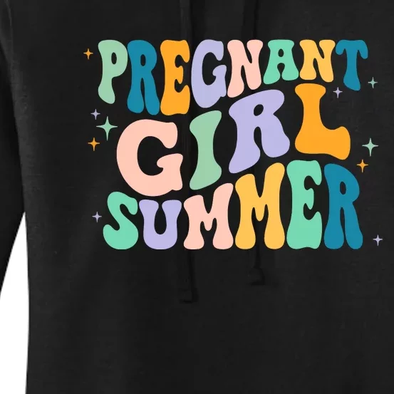 Pregnant Girl Summer Retro Pregnant Girl Women's Pullover Hoodie