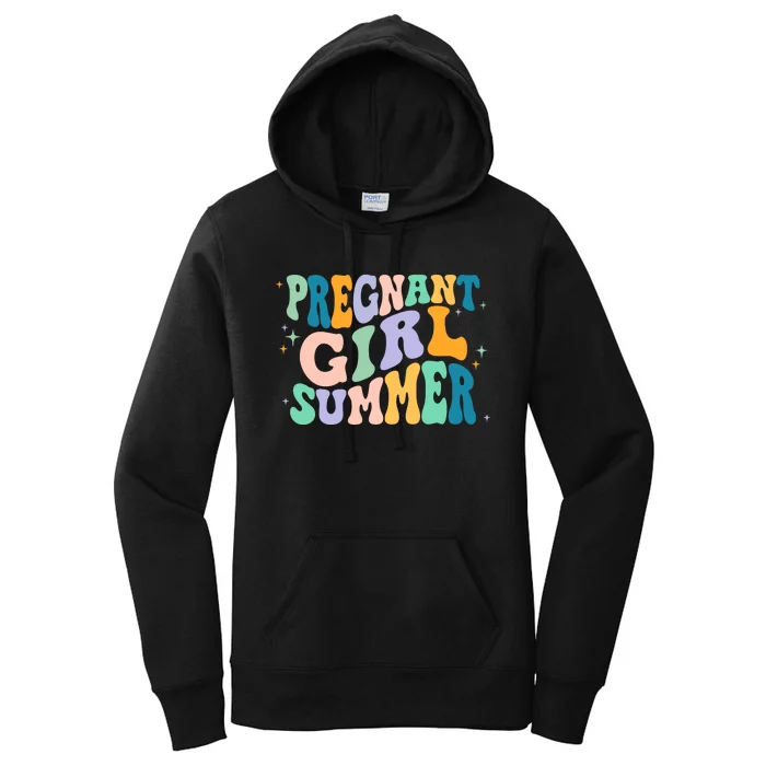 Pregnant Girl Summer Retro Pregnant Girl Women's Pullover Hoodie