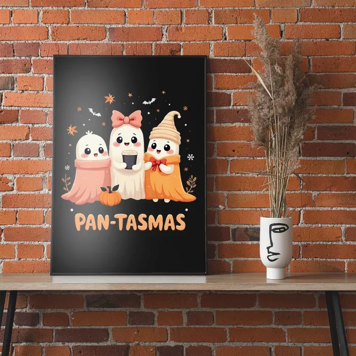 Pantasmas Ghost Spooky Conchas Funny Mexican Pun Poster