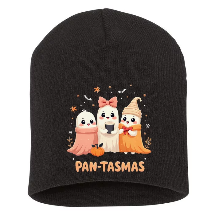 Pantasmas Ghost Spooky Conchas Funny Mexican Pun Short Acrylic Beanie