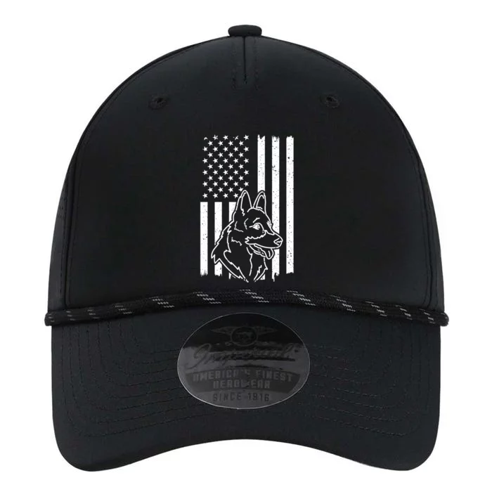 Patriotic Ger Shepherd American Flag Dog Lover Gift Performance The Dyno Cap