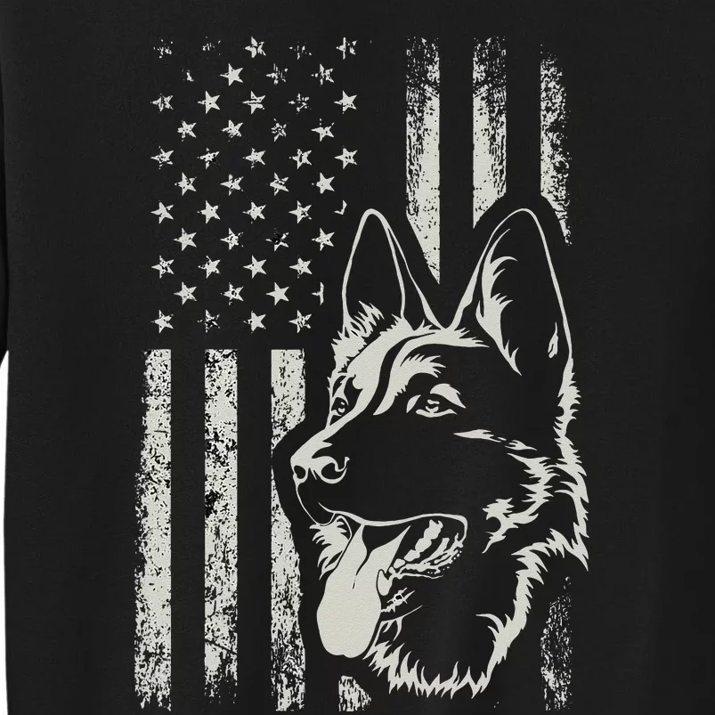 Patriotic German Shepherd AMERICAN FLAG 4th Of July Shepherd Sweatshirt