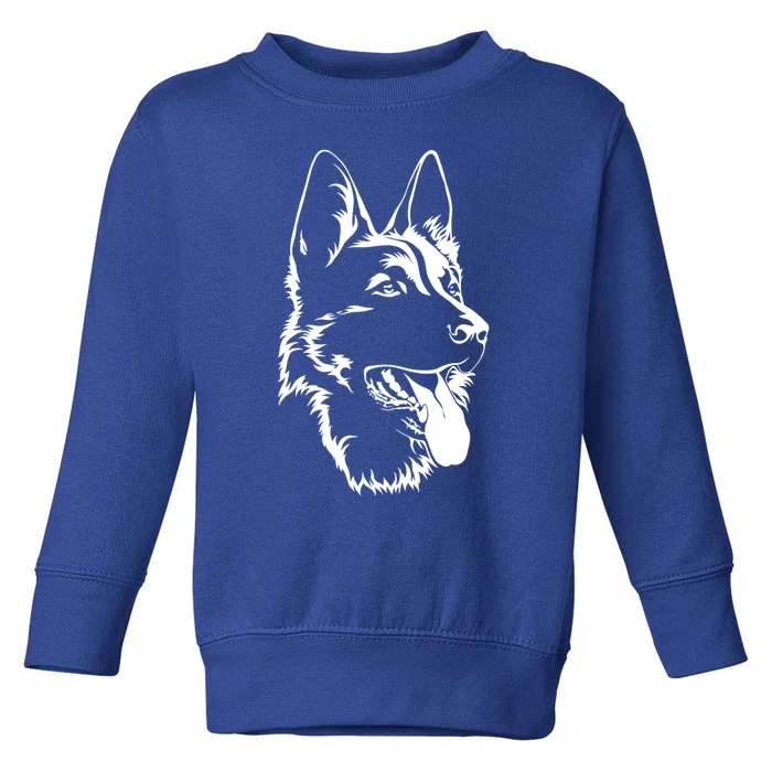 Portrait Ger Shepherd For Dog Owners Gift Toddler Sweatshirt