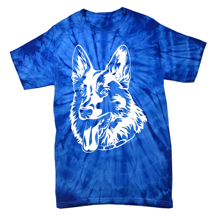 Portrait Ger Shepherd For Dog Owners Gift Tie-Dye T-Shirt