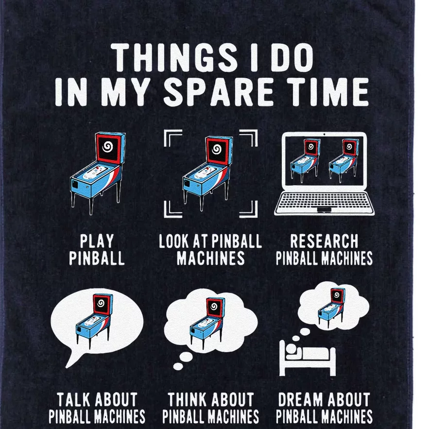 Pinball Gamer Things I Do In My Spare Time Pinball Player Platinum Collection Golf Towel