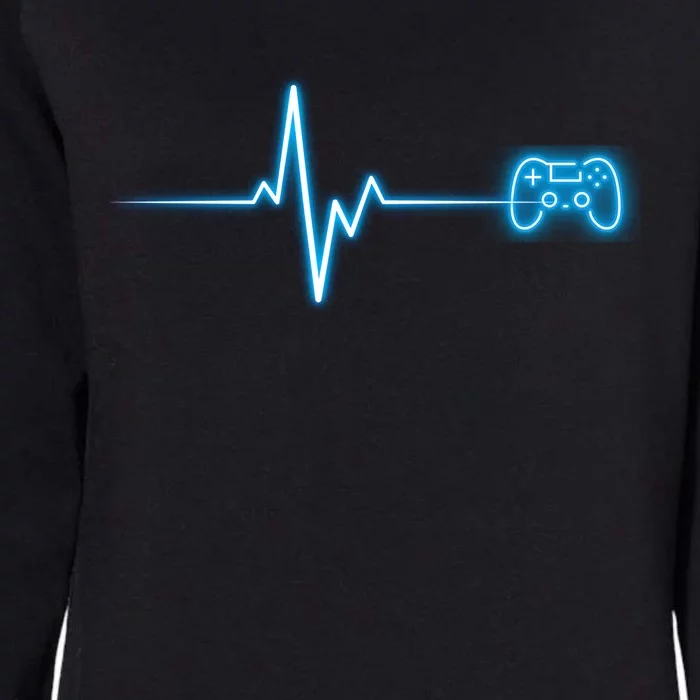 Pop Game Threads Gamer Heartbeat Ps Video Game Controller Gift Womens California Wash Sweatshirt