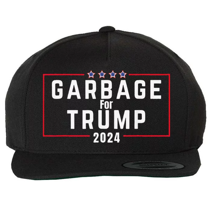 Proud Garbage Trump Garbage Supporter For Garbage Trump Wool Snapback Cap