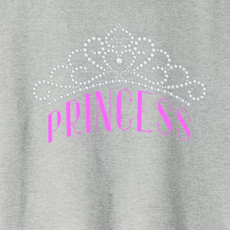 Princess Gift Tiara Crown Jewels Diamond Royalty Monarch Women's Crop Top Tee