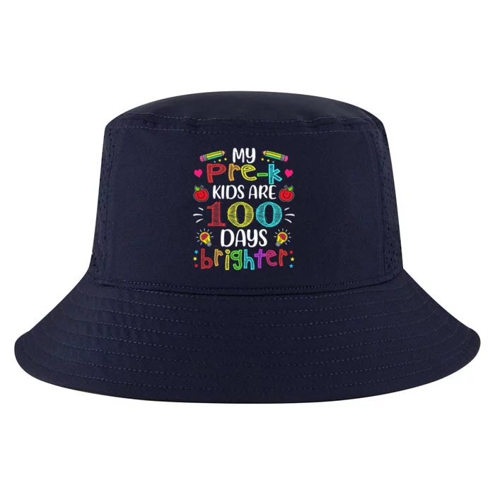 Precute Giftk Teacher 100 Days Brighter 100th Day Of School Gift Cute Gift Cool Comfort Performance Bucket Hat