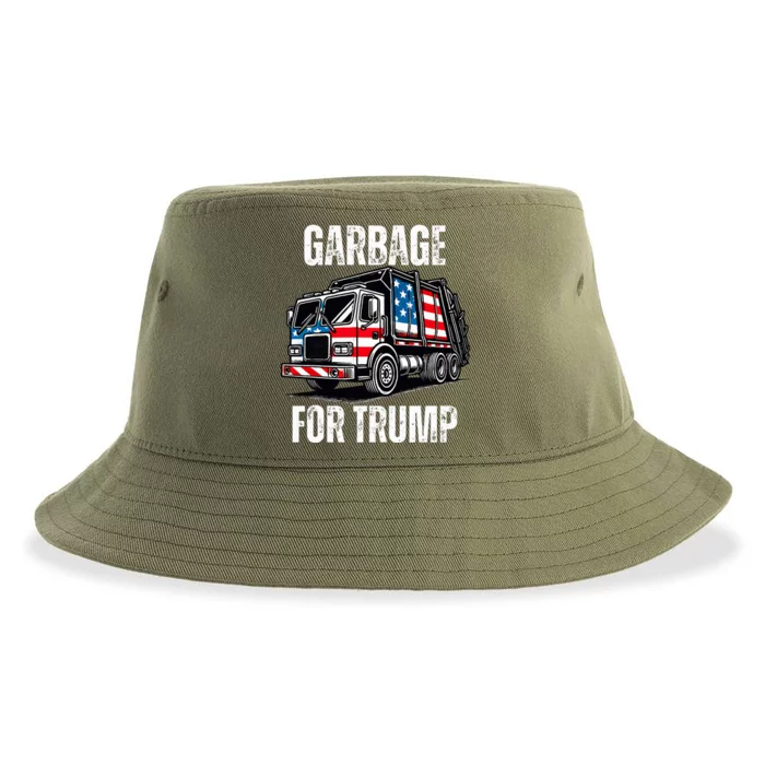 Proud Garbage Trump Supporter Garbage For Trump Supporter Sustainable Bucket Hat