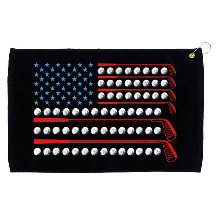 Patriotic Golf USA Flag Golf Clubs 4th Of July Golf Balls Grommeted Golf Towel