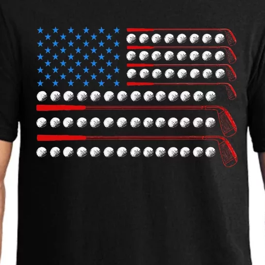 Patriotic Golf Usa Flag Golf Clubs 4th Of July Golf Balls Pajama Set