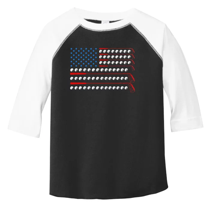 Patriotic Golf Usa Flag Golf Clubs 4th Of July Golf Balls Toddler Fine Jersey T-Shirt