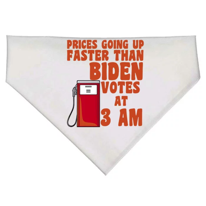 Prices Going Up Faster Than Biden Votes At 3AM Funny USA-Made Doggie Bandana