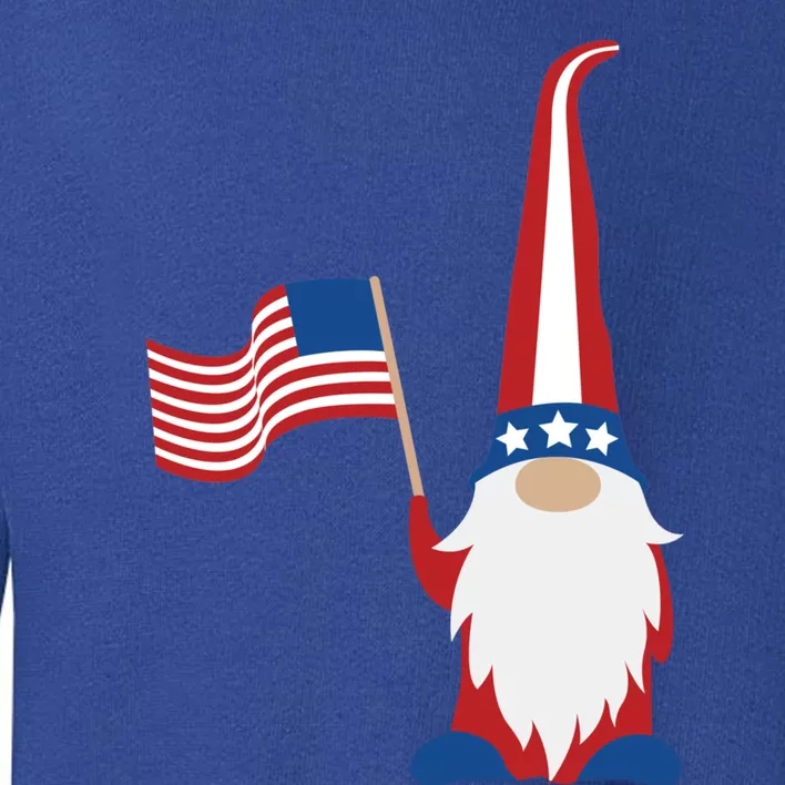 Patriotic Gnomes Usa American Flag 4th Of July Gnome Gift Toddler Sweatshirt