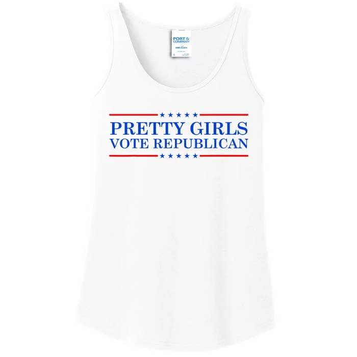 Pretty G.I.R.L.S Vote Republican Ladies Essential Tank