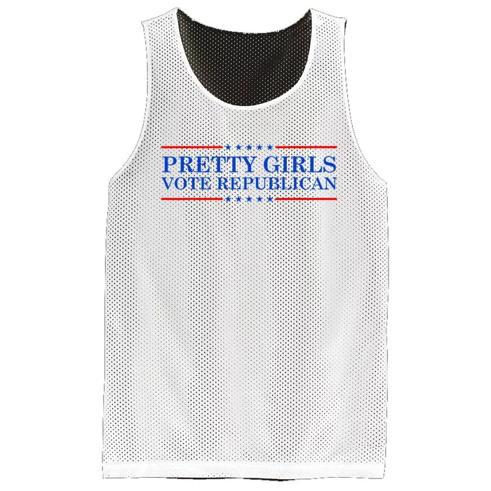 Pretty G.I.R.L.S Vote Republican Mesh Reversible Basketball Jersey Tank