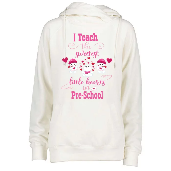 Pregreat Giftschool Valentine's Day Teacher School Party Sweet Hearts Gift Womens Funnel Neck Pullover Hood