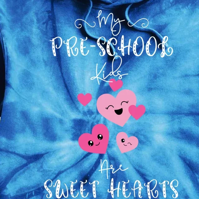 Precool Giftschool Valentine's Day Teacher School Party Sweet Hearts Gift Tie Dye Hoodie