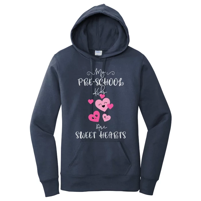 Precool Giftschool Valentine's Day Teacher School Party Sweet Hearts Gift Women's Pullover Hoodie