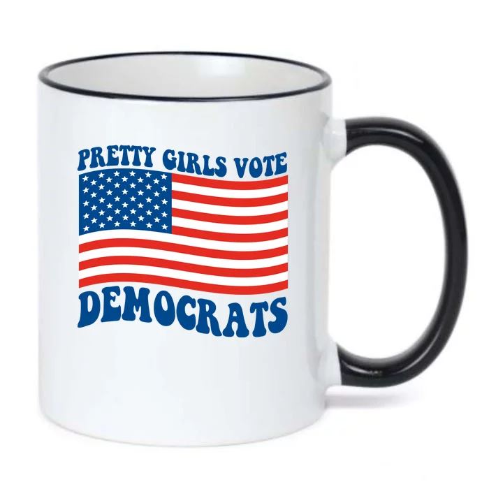 Pretty Girls Vote Democrats Black Color Changing Mug