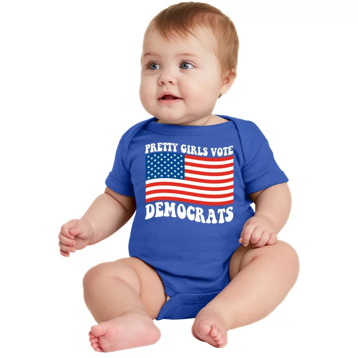 Pretty Girls Vote Democrats Baby Bodysuit