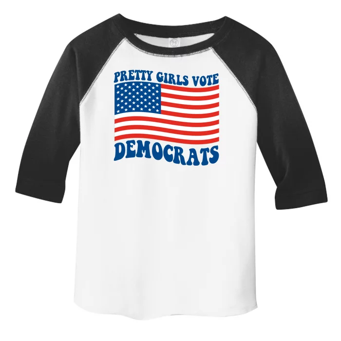 Pretty Girls Vote Democrats Toddler Fine Jersey T-Shirt