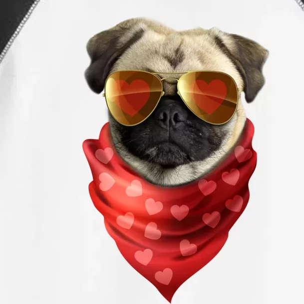 Pug Gift Valentines Day Heart Cute Valentine Gift Dog Lover Gift Toddler Fine Jersey T-Shirt