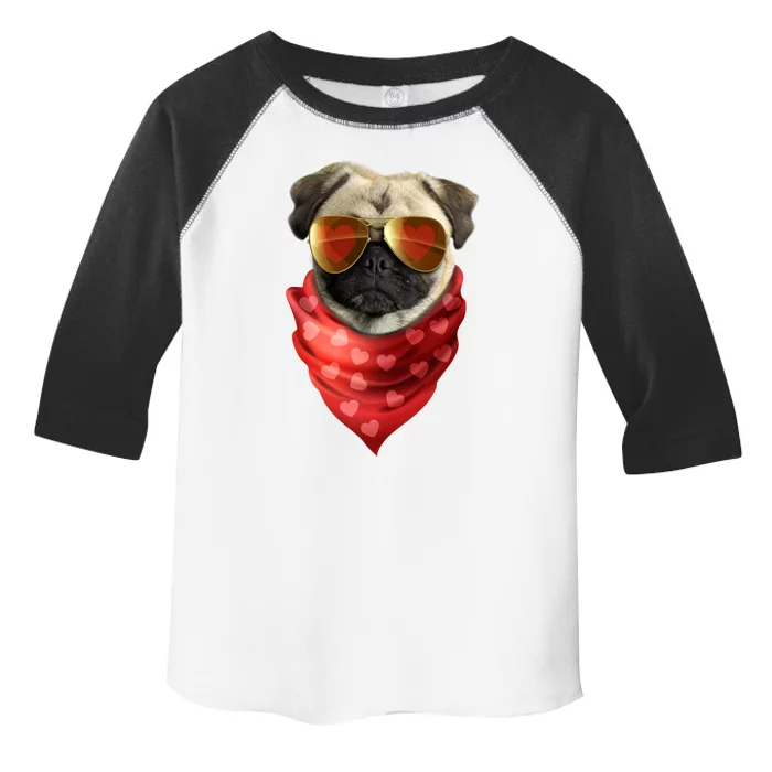 Pug Gift Valentines Day Heart Cute Valentine Gift Dog Lover Gift Toddler Fine Jersey T-Shirt