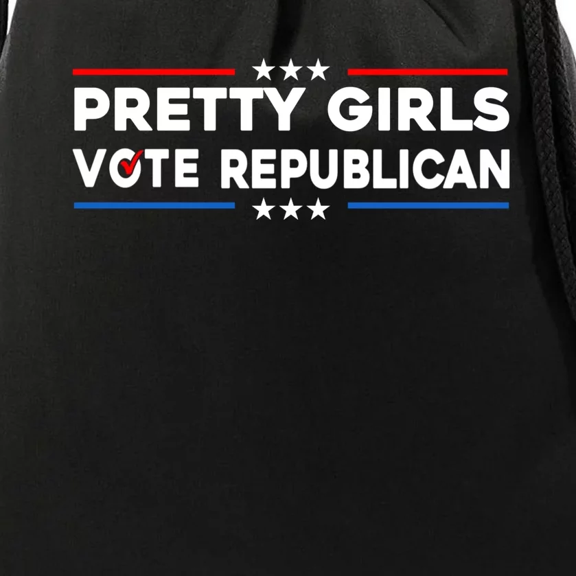 Pretty Girl Vote Republican Drawstring Bag