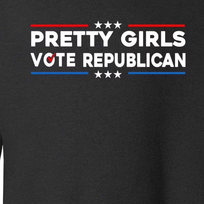 Pretty Girl Vote Republican Toddler Sweatshirt