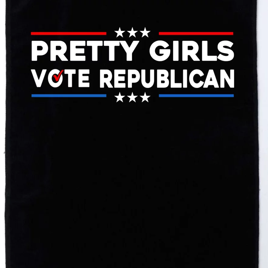 Pretty Girl Vote Republican Platinum Collection Golf Towel