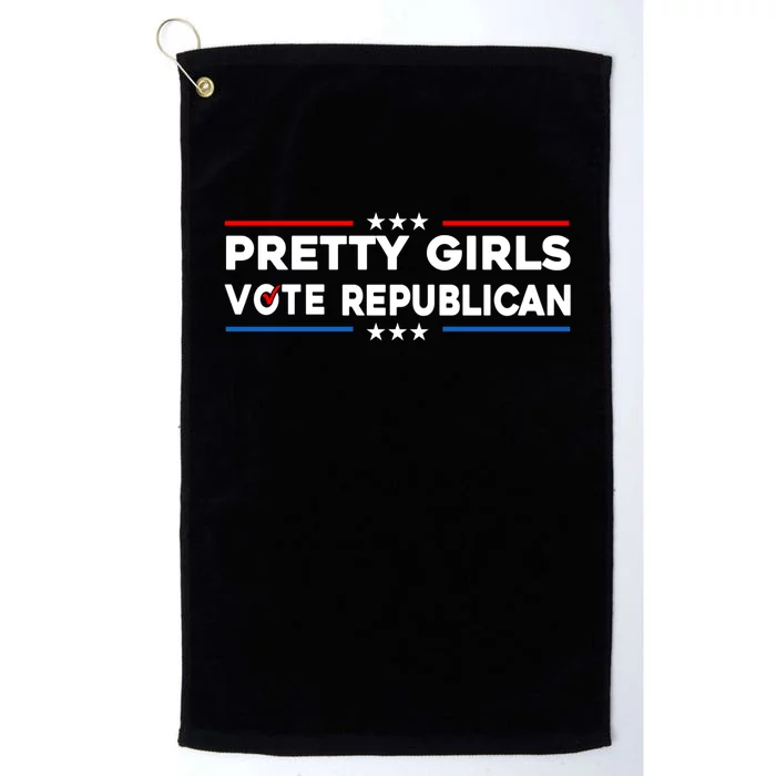 Pretty Girl Vote Republican Platinum Collection Golf Towel