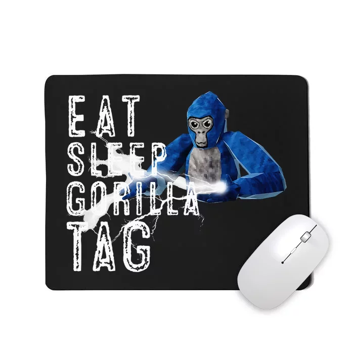 Playful Gorilla VR Gamer Funny Eat Sleep Gaming Mousepad