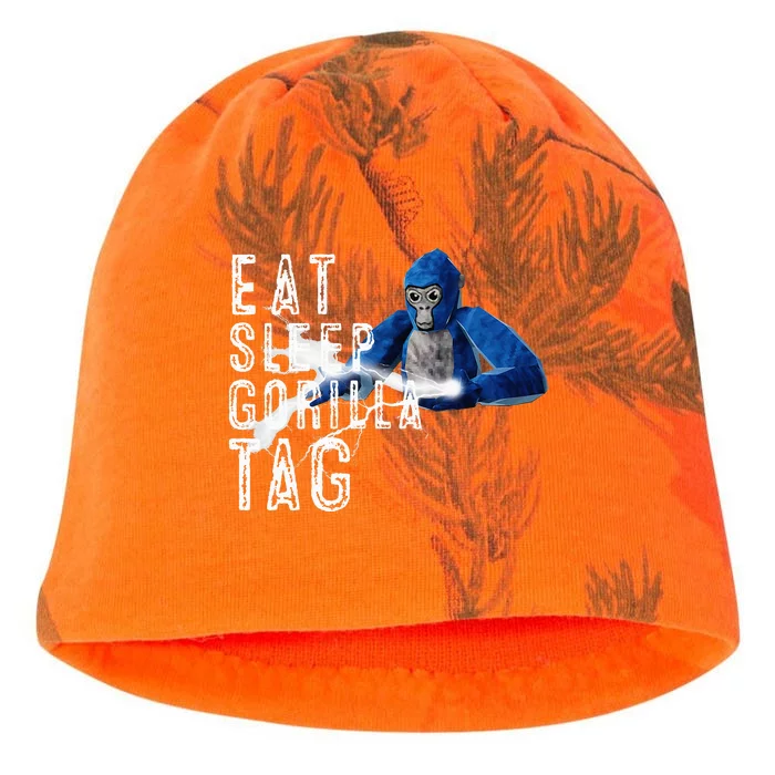 Playful Gorilla VR Gamer Funny Eat Sleep Gaming Kati - Camo Knit Beanie