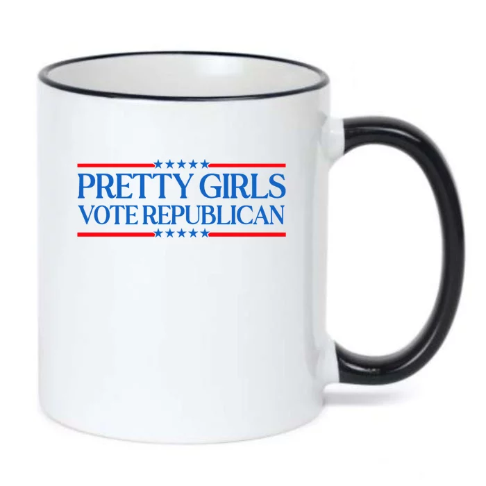 Pretty Girl Vote Republican Black Color Changing Mug