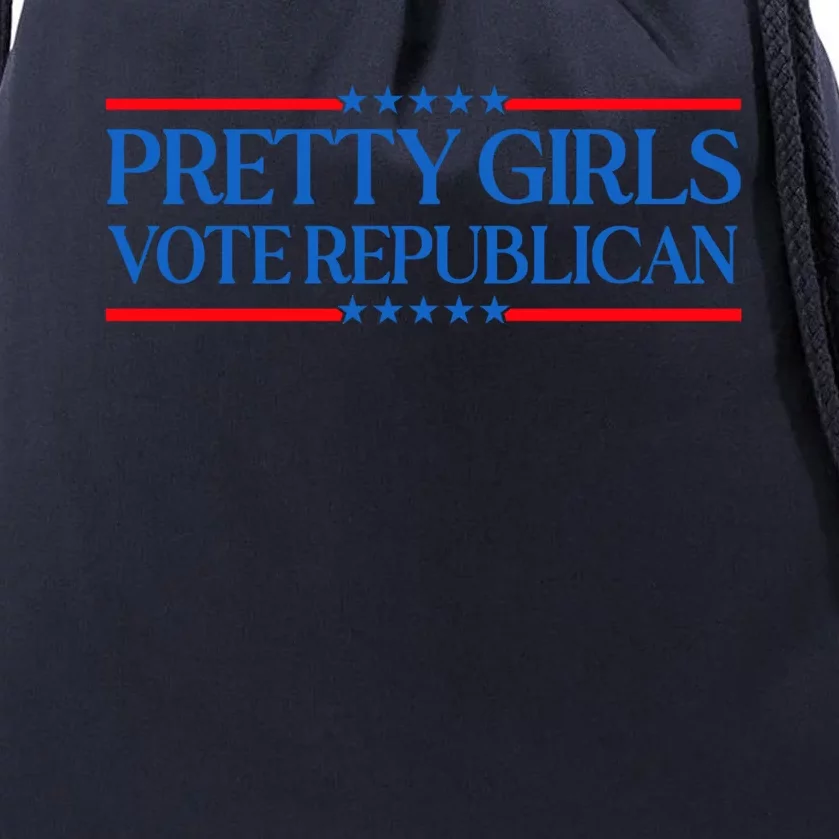 Pretty Girl Vote Republican Drawstring Bag