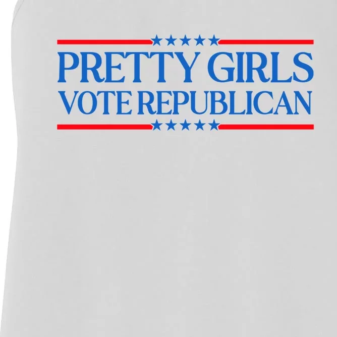 Pretty Girl Vote Republican Women's Racerback Tank