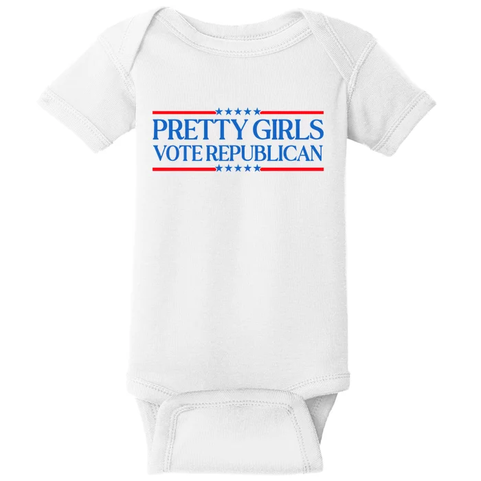 Pretty Girl Vote Republican Baby Bodysuit