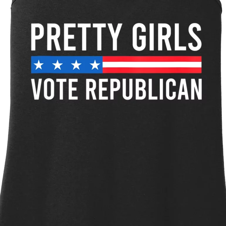 Pretty Girl Vote Republican Ladies Essential Tank