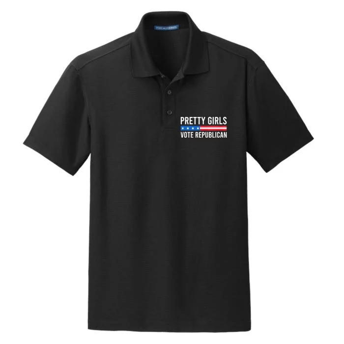 Pretty Girl Vote Republican Dry Zone Grid Performance Polo