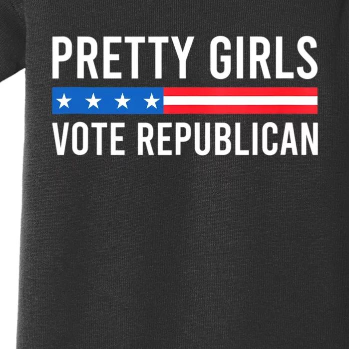 Pretty Girl Vote Republican Baby Bodysuit