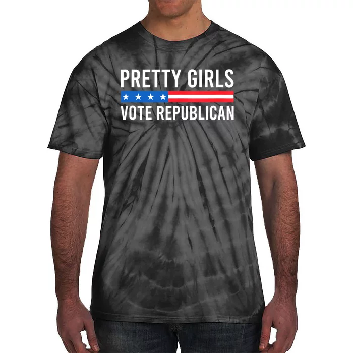 Pretty Girl Vote Republican Tie-Dye T-Shirt