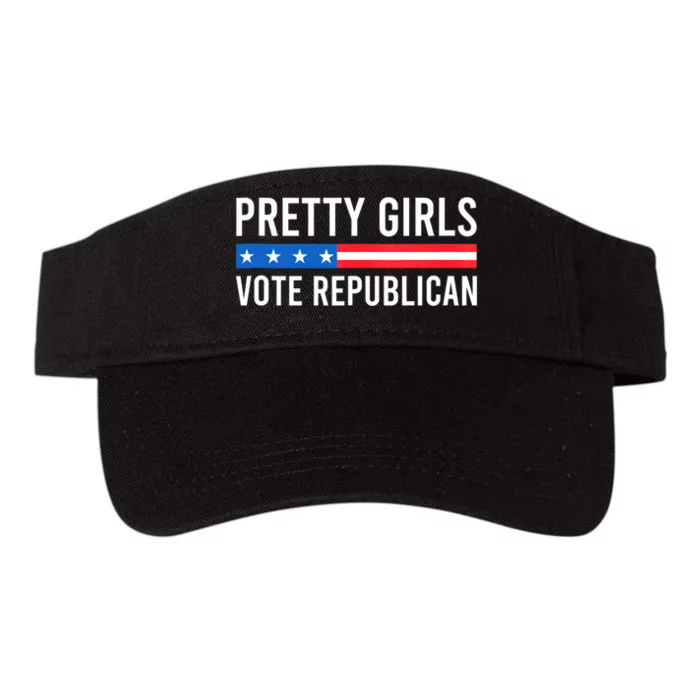 Pretty Girl Vote Republican Valucap Bio-Washed Visor