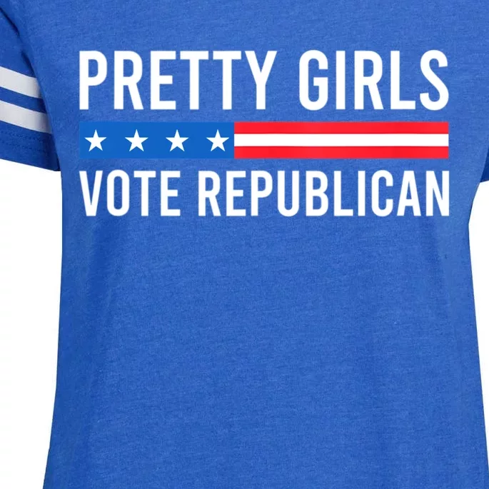 Pretty Girl Vote Republican Enza Ladies Jersey Football T-Shirt