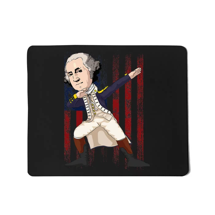 Patriotic George Washington Dabbing Dab Dance 4th Of July Mousepad