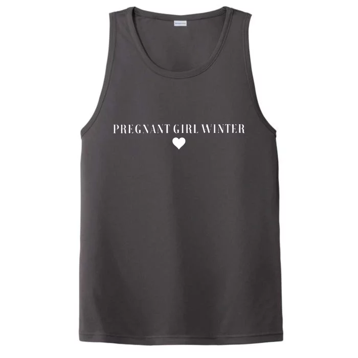 Pregnant Girl Winter Performance Tank