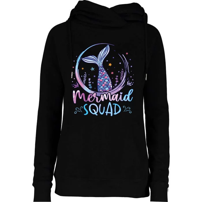 Party Girl Women Mermaid Womens Funnel Neck Pullover Hood